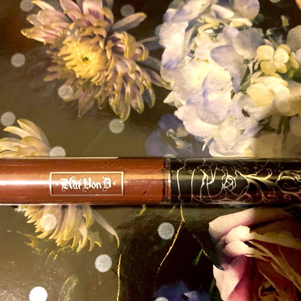 Small Kat Von D XO vinyl lip cream lip gloss in the shade Lolita.